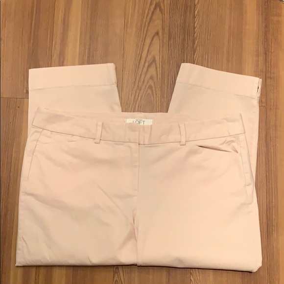 Loft Pink Cropped Capri’s - Picture 2 of 6